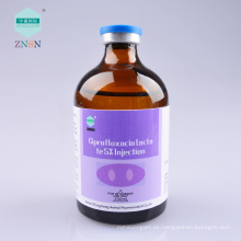Nueva tecnología ZNSN Inyección de lactato de ciprofloxacina al 5%
